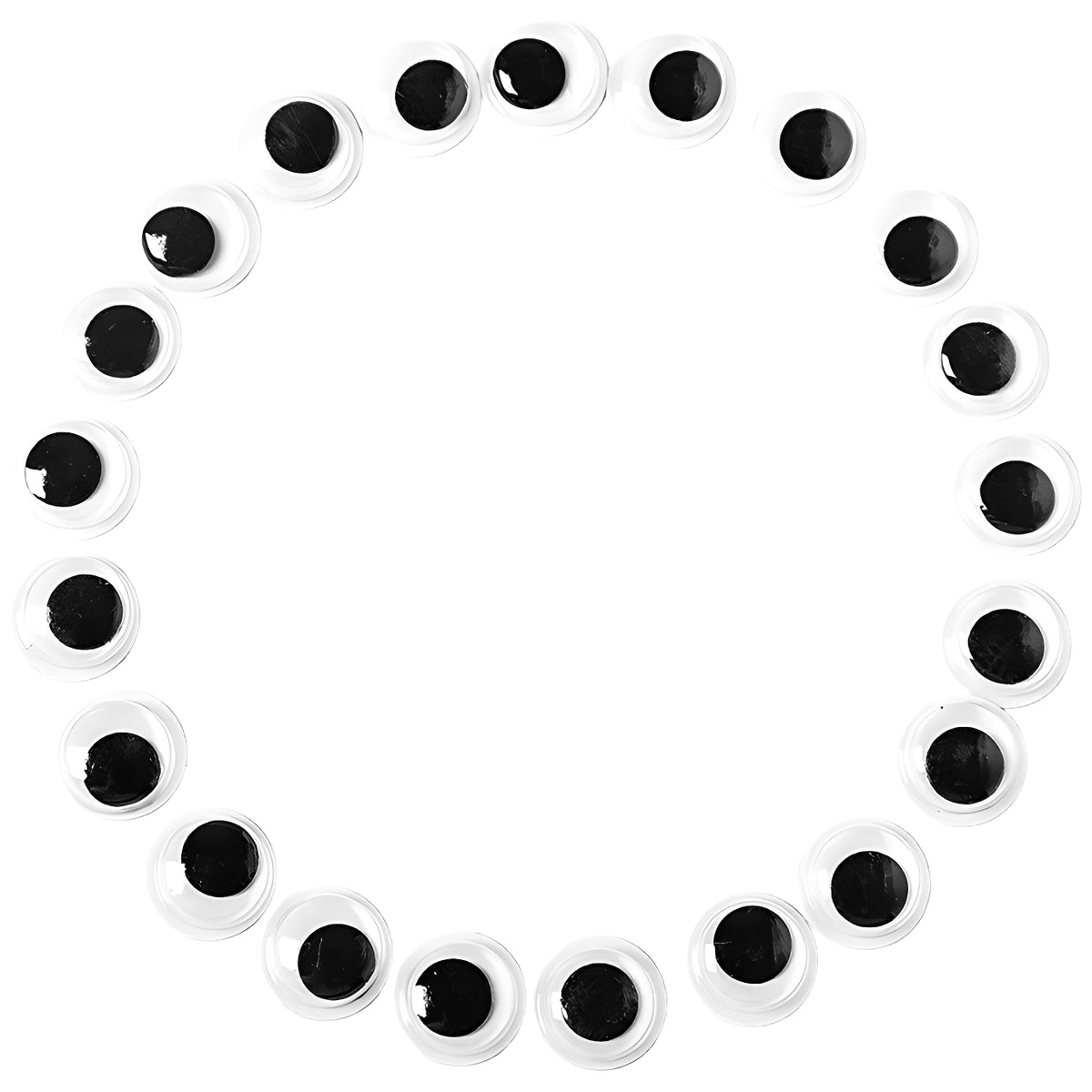 Self Adhesive Wiggle Googly Eyes Black and White for DIY Crafts Decoration, Pack of 200