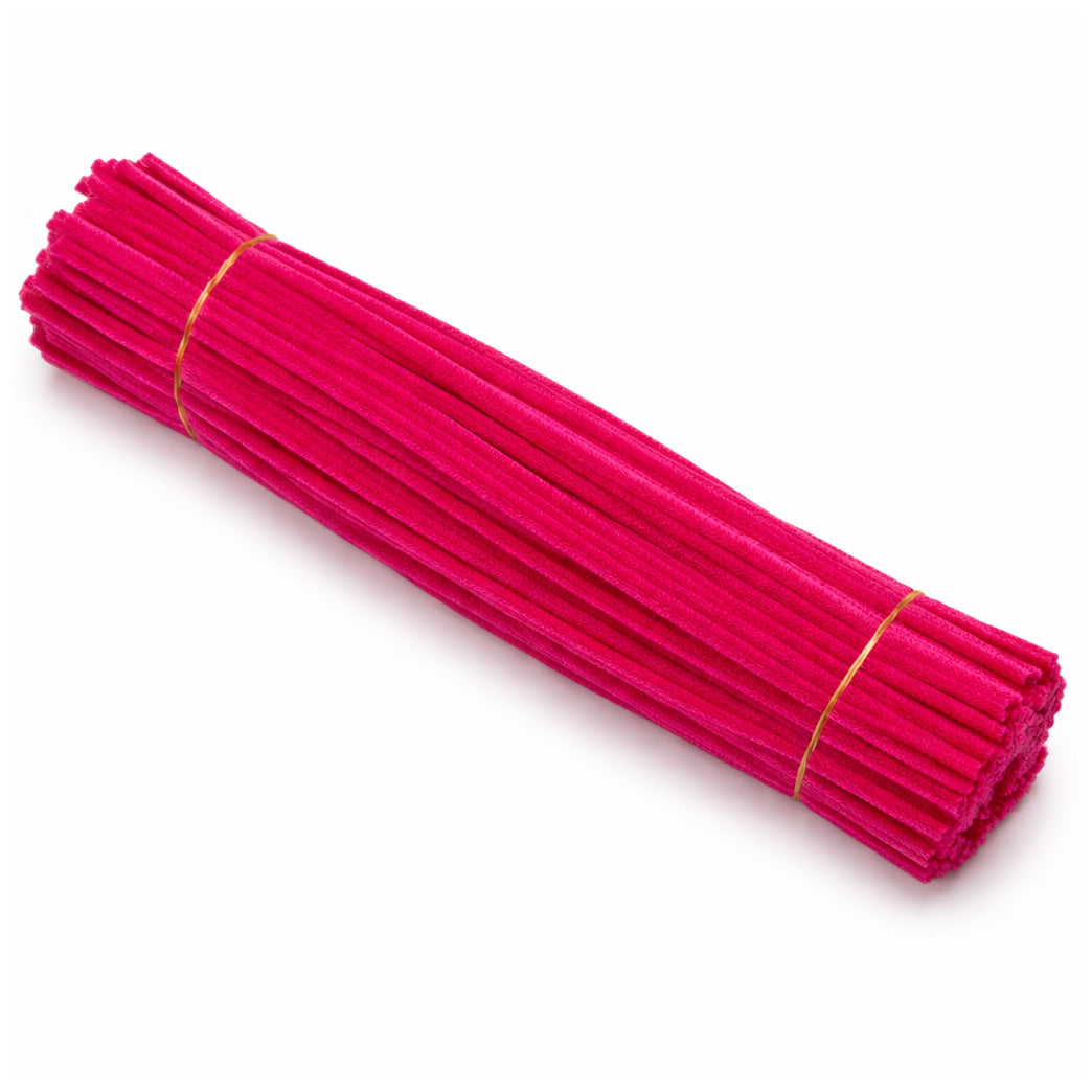 11.8 Inch Chenille Stem Pipe Cleaners 6 to 7mm for DIY Crafts and Kids Projects, Pack of 100