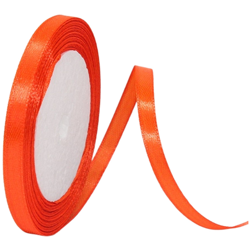 Black Double Faced Satin Ribbon 1/4 Inch x 25 Yards for Gift Wrapping and Decorations