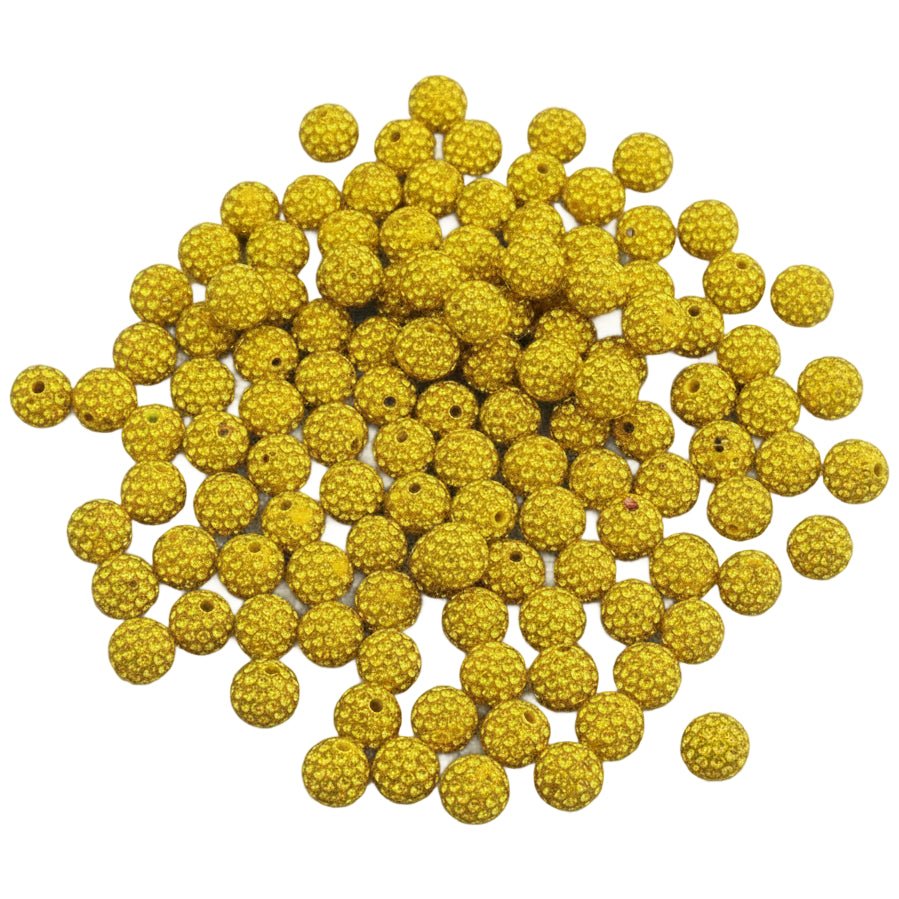 Sparkle Rhinestone Clay Beads Round Disco Spacer Beads for Jewelry Making, Bracelets, Earrings and DIY Craft Projects