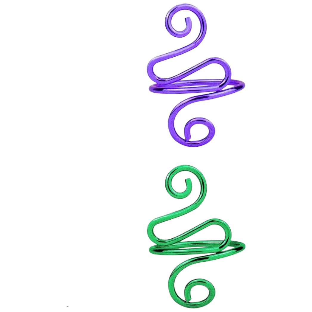 Adjustable Peacock Crochet Yarn Tension Rings for Knitting, Finger Guide, and Gift Accessories