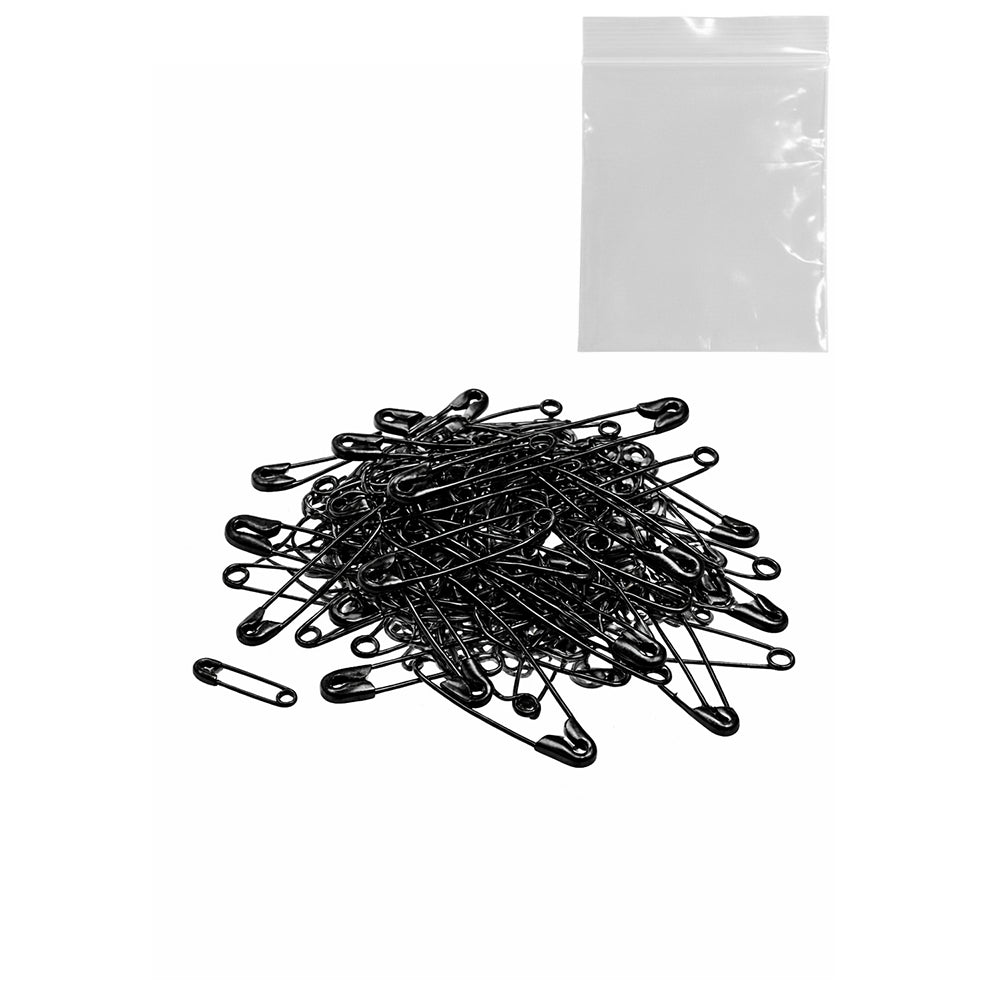 Heavy Duty Safety Pins Assorted 5 Sizes Nickel Plated Steel Bulk Set for Clothes Sewing Crafts and Art Supplies
