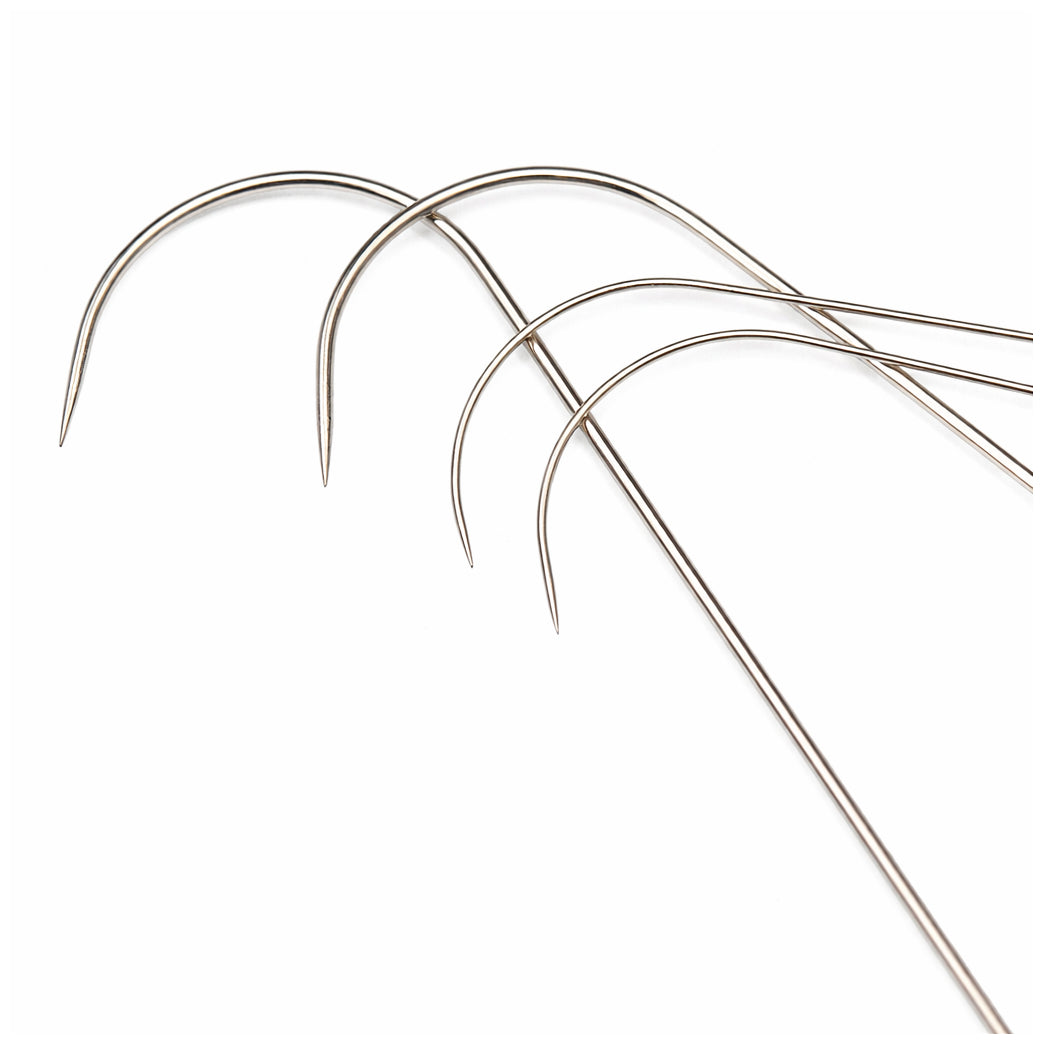 Clip Style Beading Needles Durable Tool for Bracelet Necklace and Waist Chain Making, Pack of 4