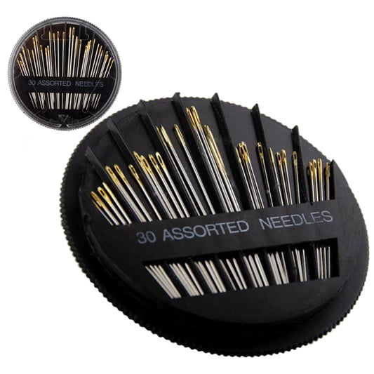 Assorted Hand Sewing Needles Set with Large Eyes for Embroidery, Repairs, and Stitching Projects