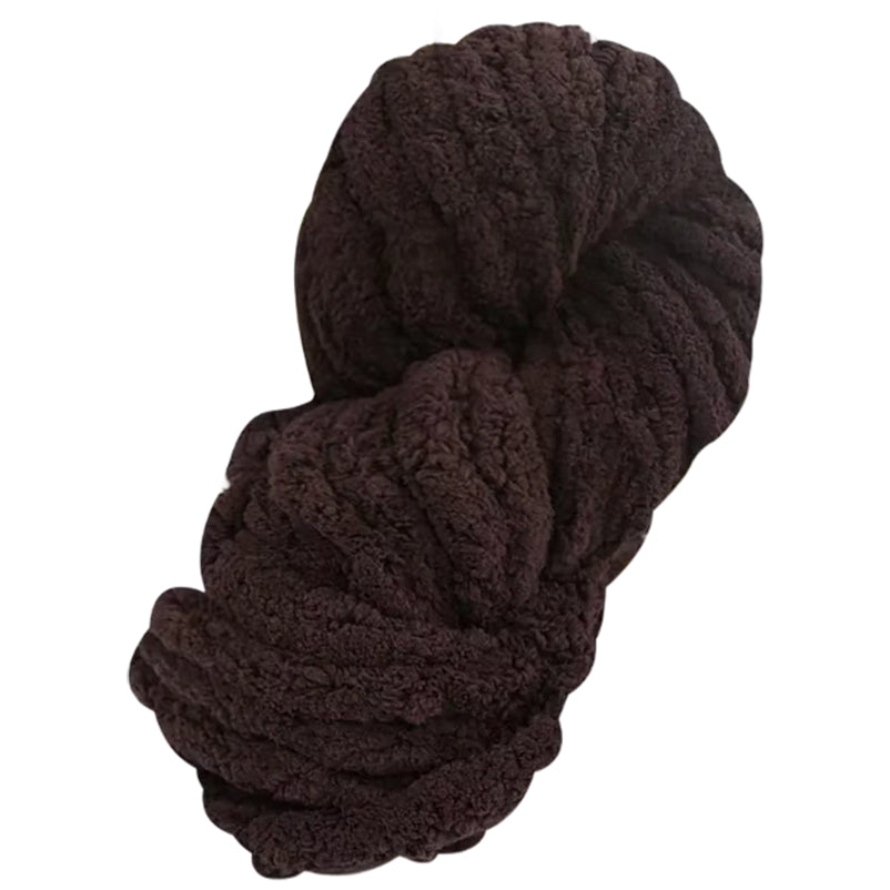 Super Chunky Chenille Yarn Soft Thick Fluffy Polyester for Arm Knitting Blankets and Home Decor, 20mm Thick 250 Grams/8.82oz 27.34 yards