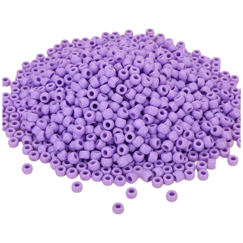 Pony Beads 6x9mm Plastic Beads for Friendship Bracelets Jewelry Making Keychains and DIY Crafts