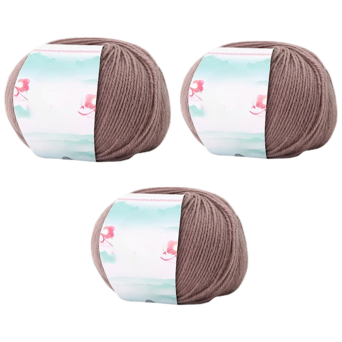 Superwash Wool Yarn, 50grams per Roll DK Weight for Knitting, Crocheting, and Soft Craft Projects, 150 Grams/5.29oz 327 yards, Pack of 3
