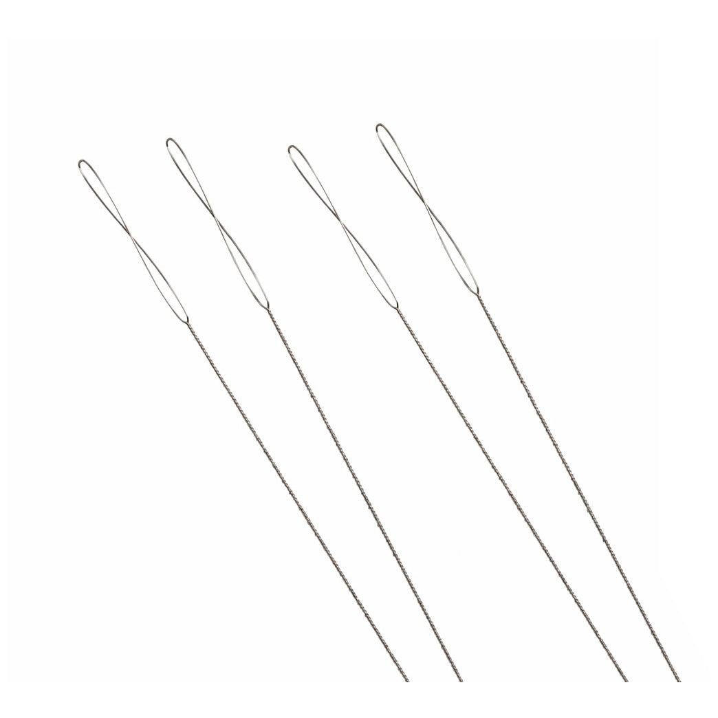 Collapsible Eye Beading Needles with Large Flexible Eye for Easy Threading, Pack of 4
