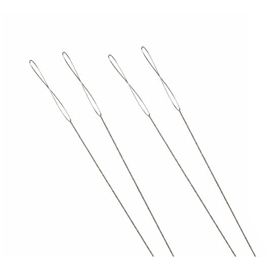 Collapsible Eye Beading Needles with Large Flexible Eye for Easy Threading, Pack of 4