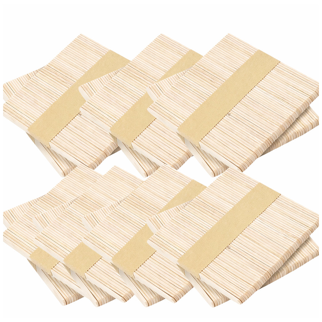 Natural Food Grade Wooden Popsicle Sticks 4.5 Inch Craft Sticks for Ice Cream, Waxing and DIY Crafts