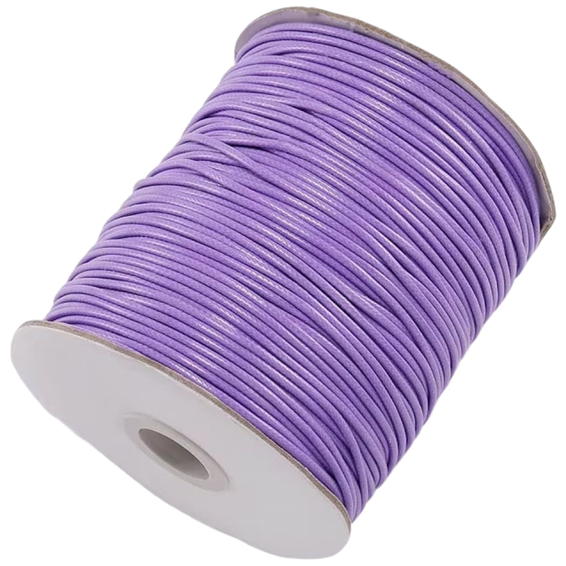 1mm Cotton Waxed Cord 175 Yards String for Jewelry Making, Beading, and Bracelets