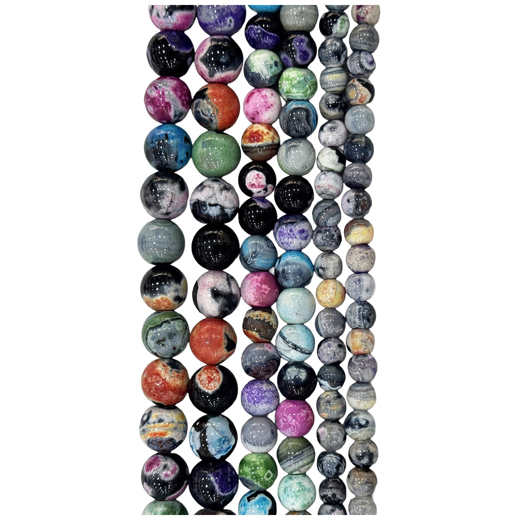 Natural Hematite Gemstone Round Beads 15 Inch Strand for Jewelry Making and Craft Design
