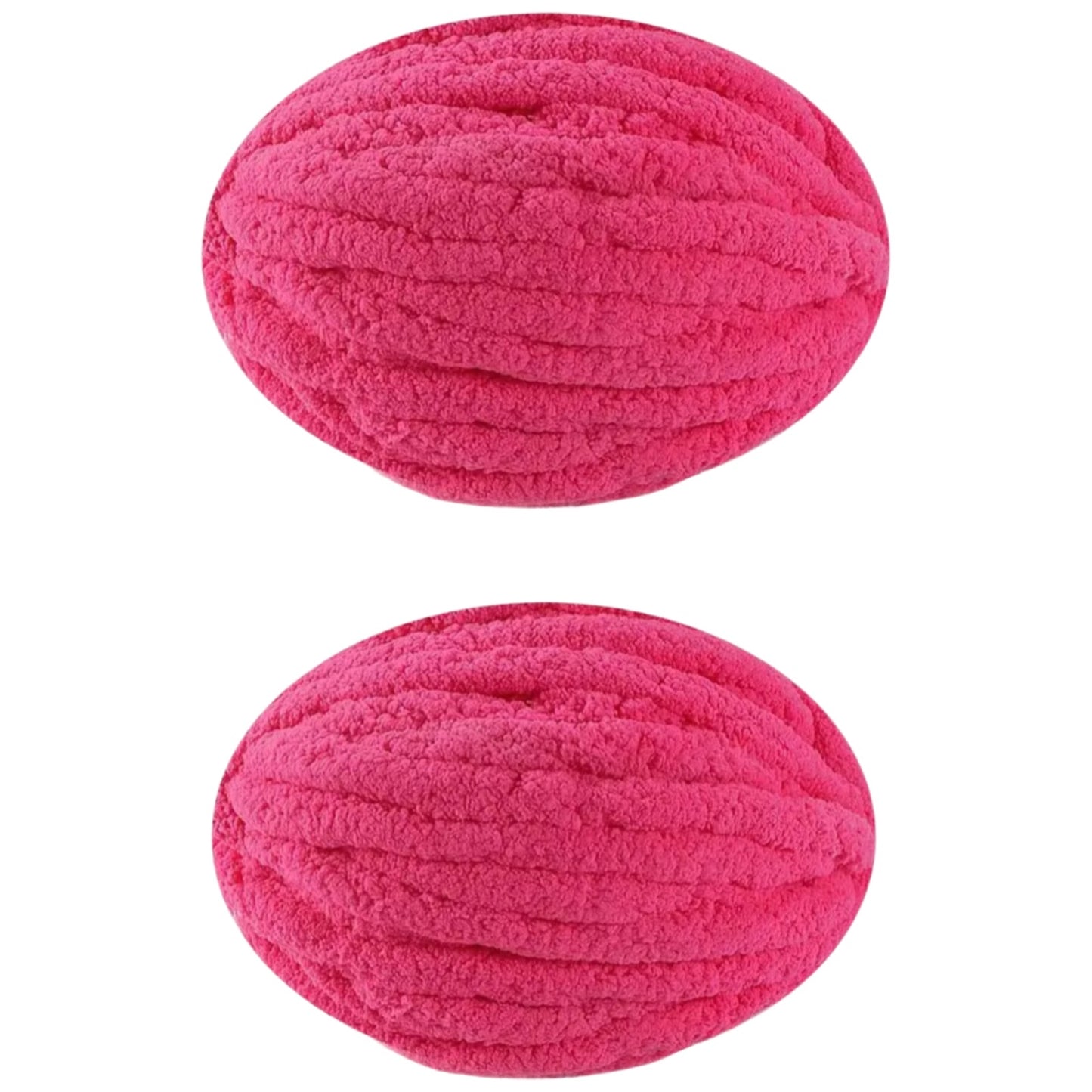 Jumbo Chunky Chenille Yarn for Knitting Crochet Weaving Blankets and DIY Craft Projects 250 Grams/8.82oz 29.53 yards, Pack of 2