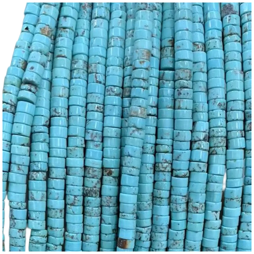 Natural Spacer Beads 4mm x 2mm Flat Round Gemstone Beads for Jewelry Making, Pack of 150
