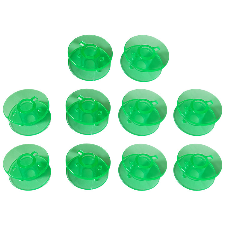 Sewing and Embroidery Bobbins 11.5 mm Plastic Bobbins for Thread Storage, Pack of 10