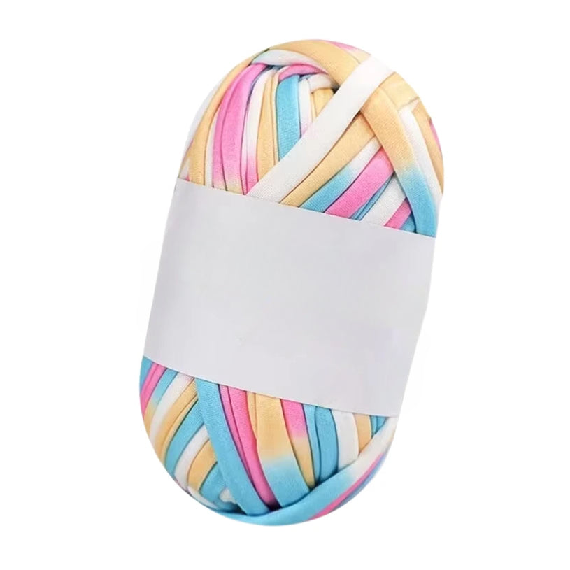 Polyester T-Shirt Yarn for Crochet Bags, Baskets, Coasters, and Crafts, 100g/3.53oz 48 Yards