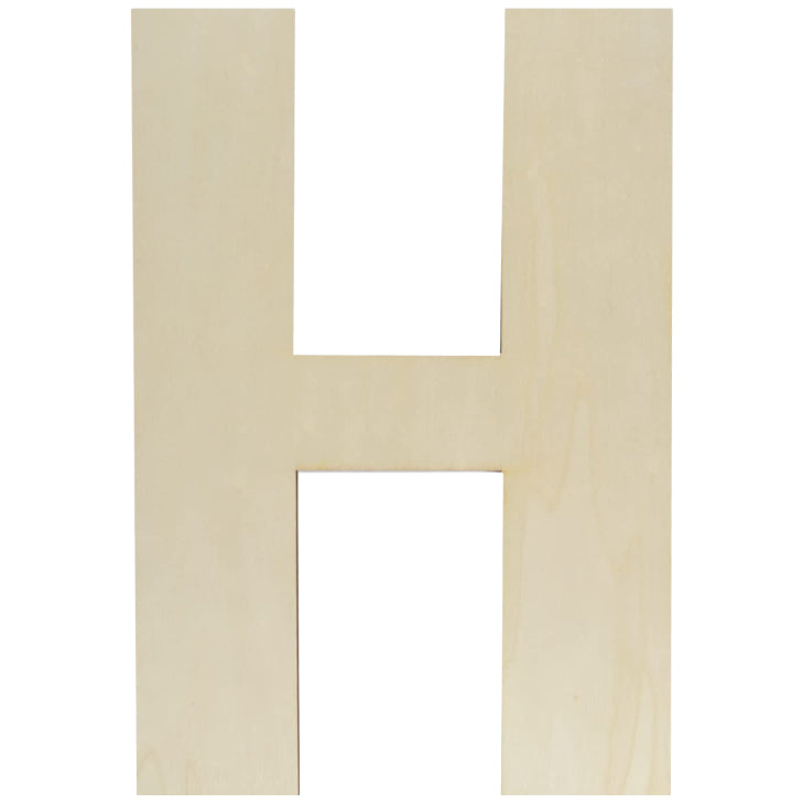 Unfinished Wooden Letter Style Surface for DIY Arts Crafts Home Decor Projects