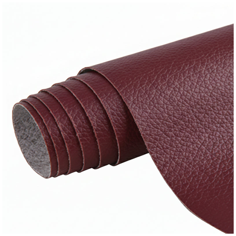 Waterproof Faux Leather Vinyl Fabric Sheets 0.6mm Thick UV Resistant Upholstery Material for DIY Repair Crafts