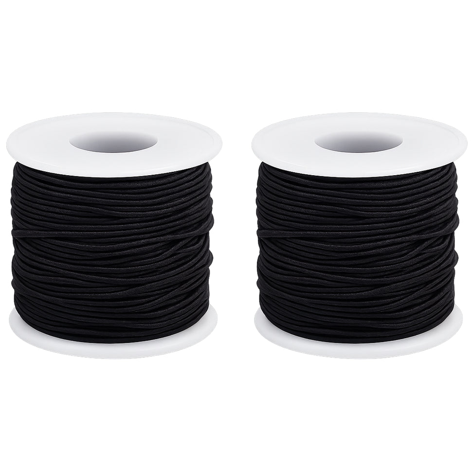 1mm Stretchy Elastic Cord for Bracelet and Jewelry Making, 330 Feet Each, Pack of 2