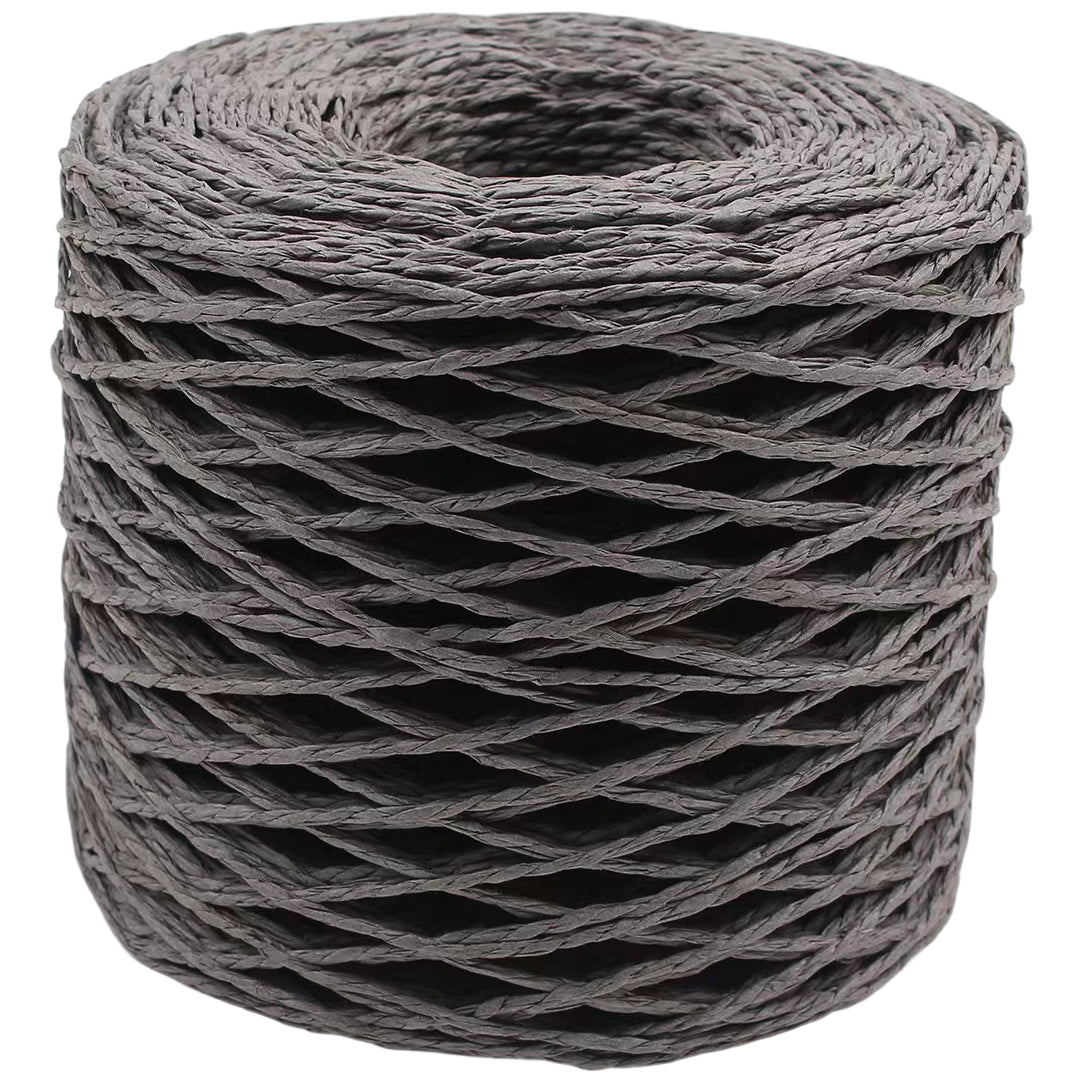 Colorful Double Strand Raffia Paper Rope 200m for DIY Hats, Bags & Crafts, 110 Grams/3.88oz 218.72 yards