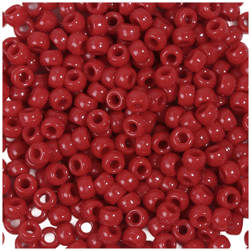 6x9mm Pony Beads Bulk for Bracelet Making Kandi Jewelry Hair Braids Crafts, Pack of 1000