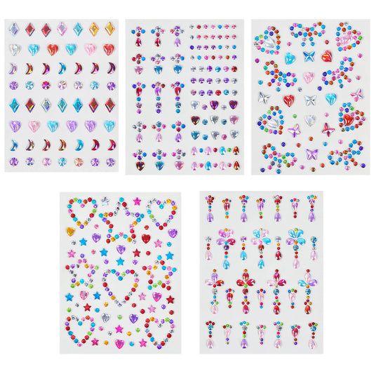 Acrylic Rhinestone Gem Stickers Sparkling Adhesive Jewels for Crafts Scrapbooking Makeup Decoration and DIY Projects