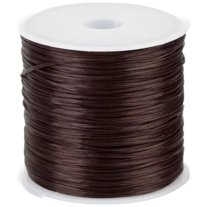 0.8mm Transparent Crystal Elastic Cord for Beading, Bracelets, and Jewelry Making, 60m Roll