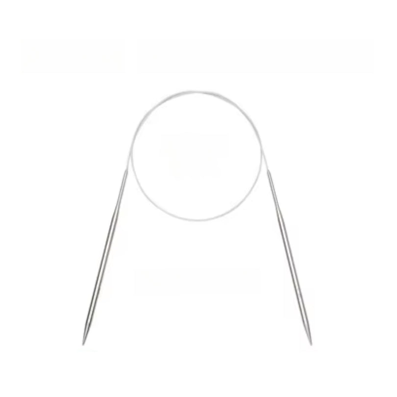 Stainless Steel Circular Knitting Crochet Needles, 80cm for Durable and Precise Stitching