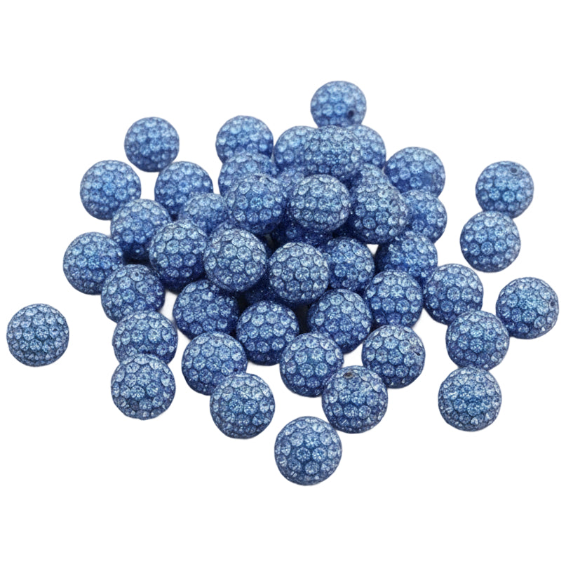 Sparkle Rhinestone Clay Beads Round Disco Spacer Beads for Jewelry Making, Bracelets, Earrings and DIY Craft Projects