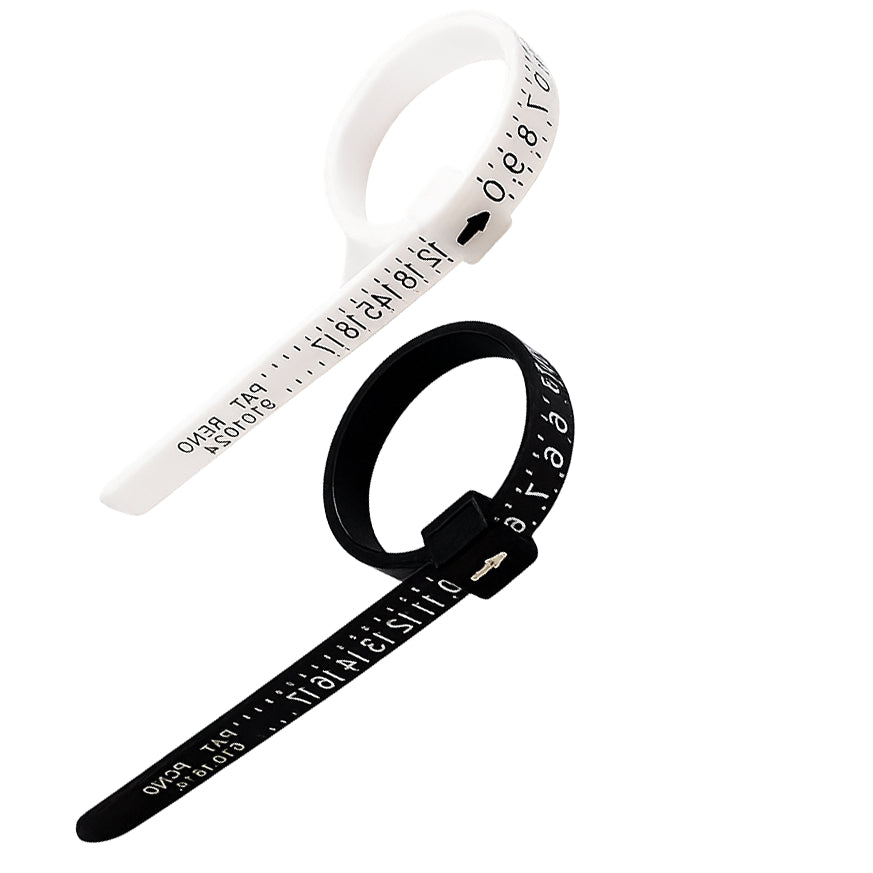 Adjustable Ring Sizer Finger Gauge Reusable Jewelry Measuring Tool US Sizes 1 to 17