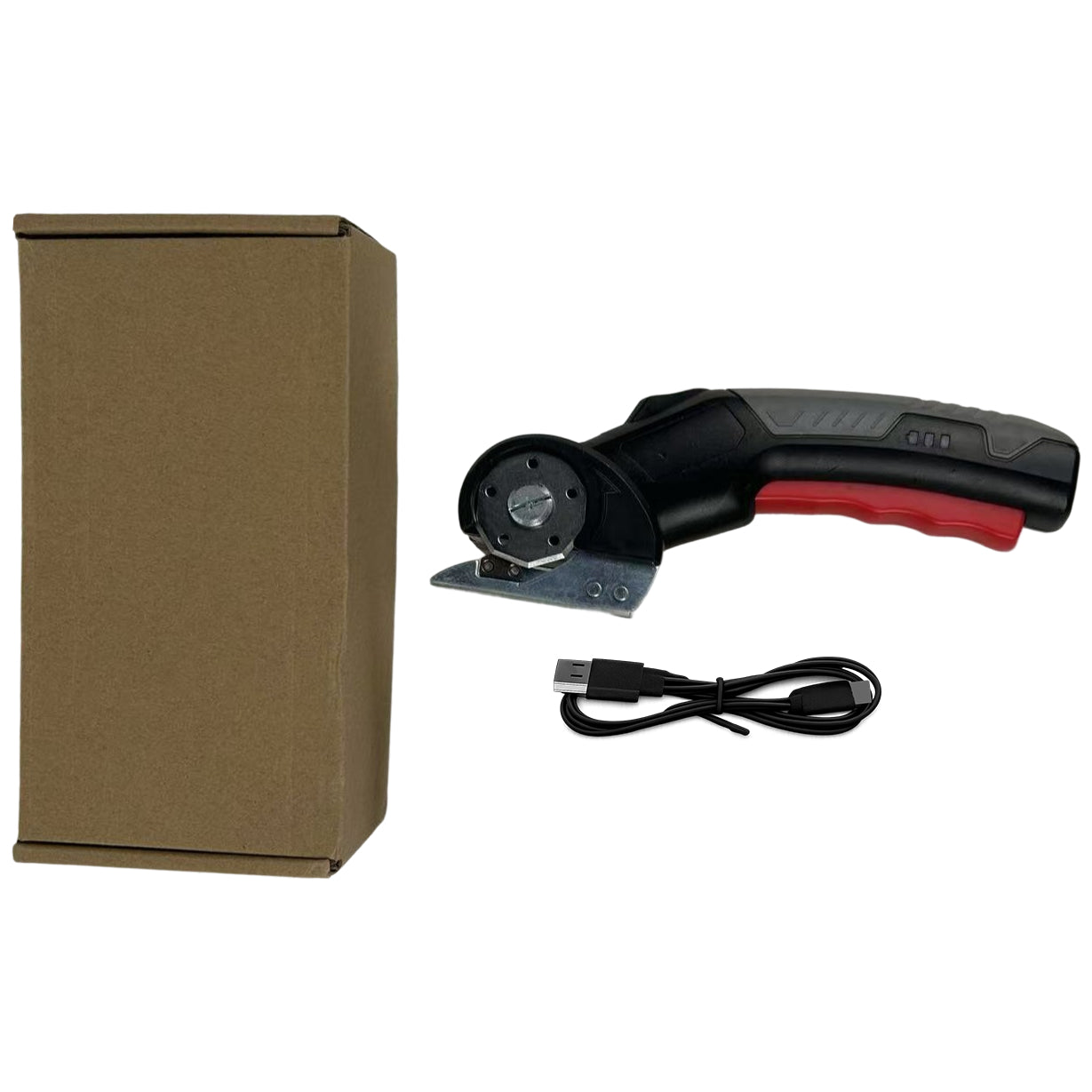Cordless Electric Scissors Cardboard Cutter Heavy Duty Box Carpet Plastic Leather Cutting Tool Gift