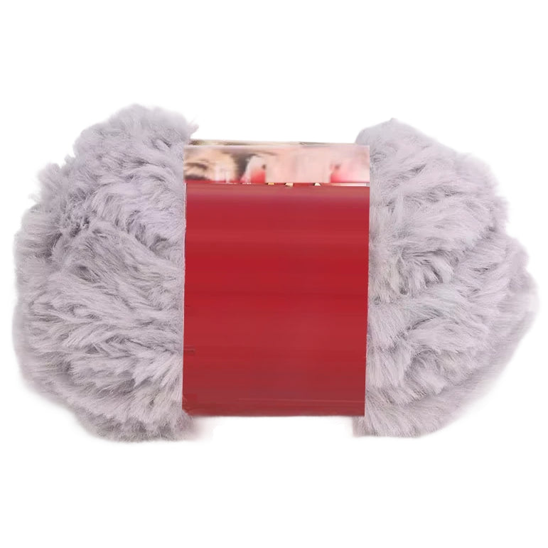 Soft Chunky Fur Knit Blanket Yarn – Lightweight Faux Fur Velvet Yarn for Cozy Projects, 50Grams/1.76oz 32 Yards
