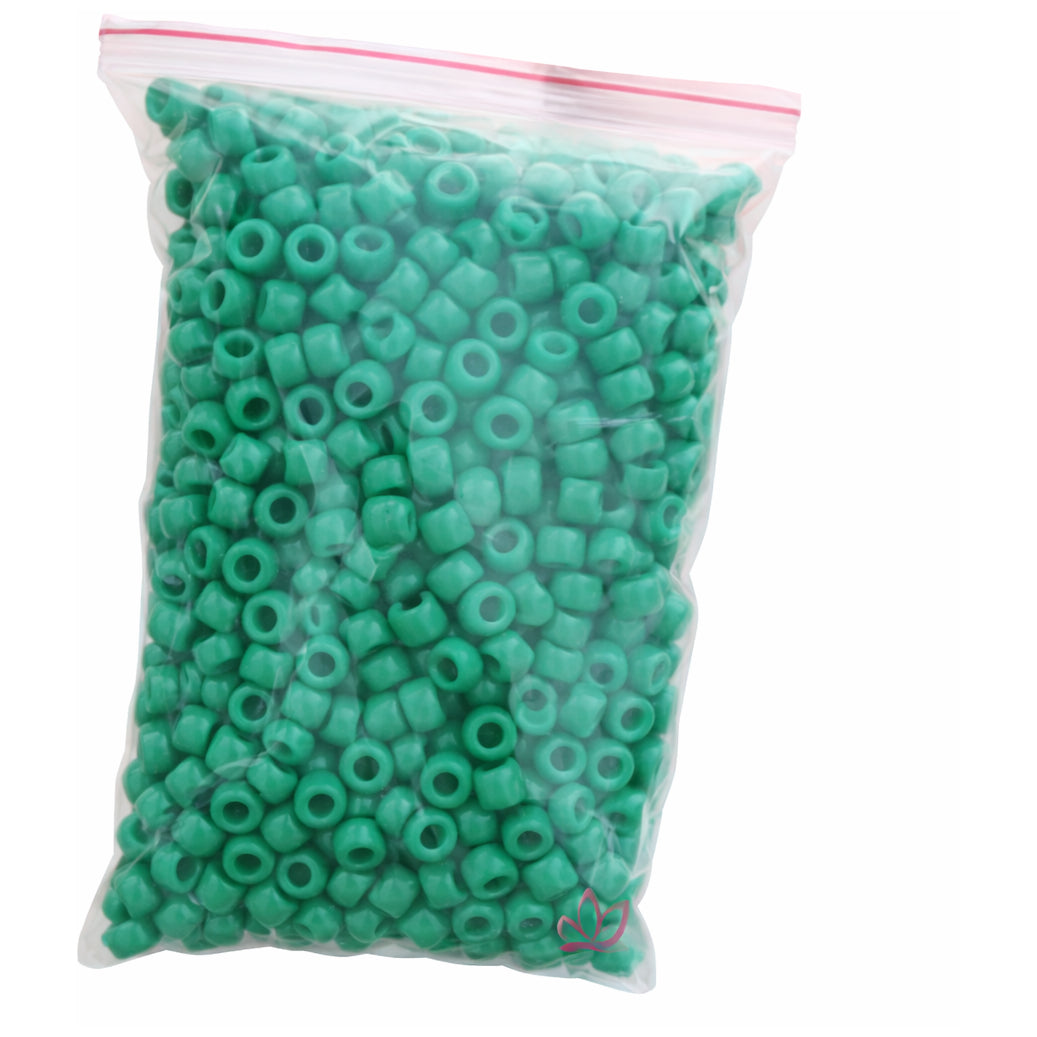 6x9mm Acrylic Pony Beads with 4mm Hole for Bracelets Jewelry Making and DIY Crafts, Pack of 1000