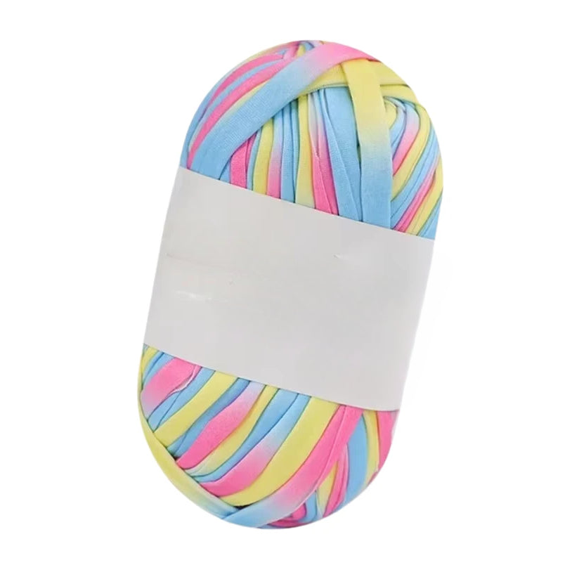 Polyester T-Shirt Yarn for Crochet Bags, Baskets, Coasters, and Crafts, 100g/3.53oz 48 Yards