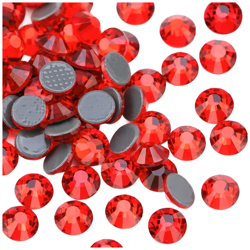 Flat Back Rhinestones Round Gems for Nail Art Clothing Crafts Glue Fix Decorations, Pack of 1440