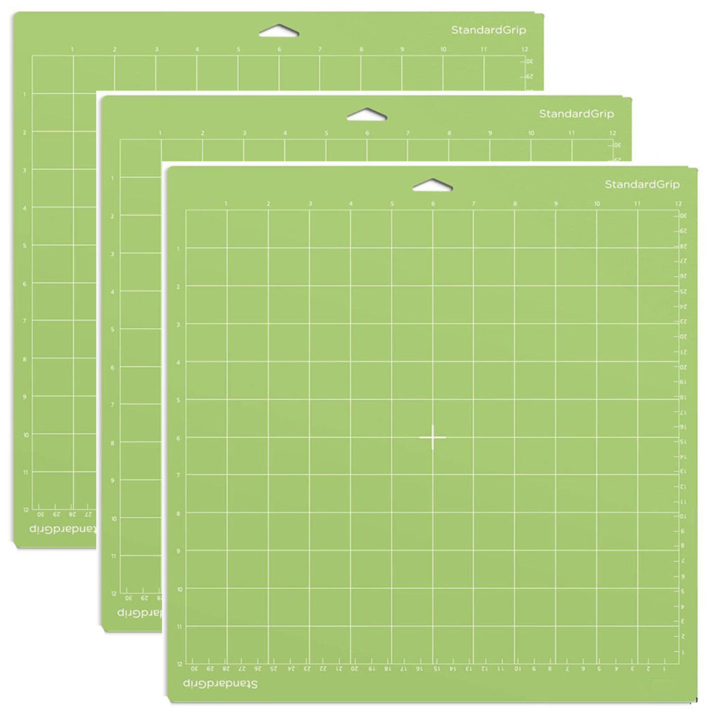 Standard Grip Cutting Mat 12 x 12 Inch Reusable Craft Mat for Vinyl Cardstock Iron On Compatible with Cricut Explore Maker
