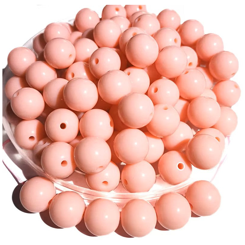 6mm Matte Acrylic Round Beads for Jewelry Making, Bracelets, Necklaces, and DIY Crafts, Pack of 4300