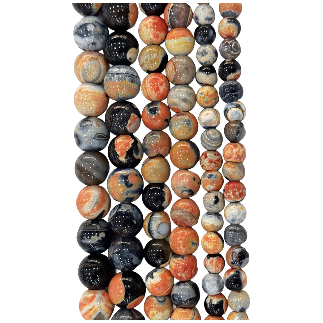 Natural Hematite Gemstone Round Beads 15 Inch Strand for Jewelry Making and Craft Design