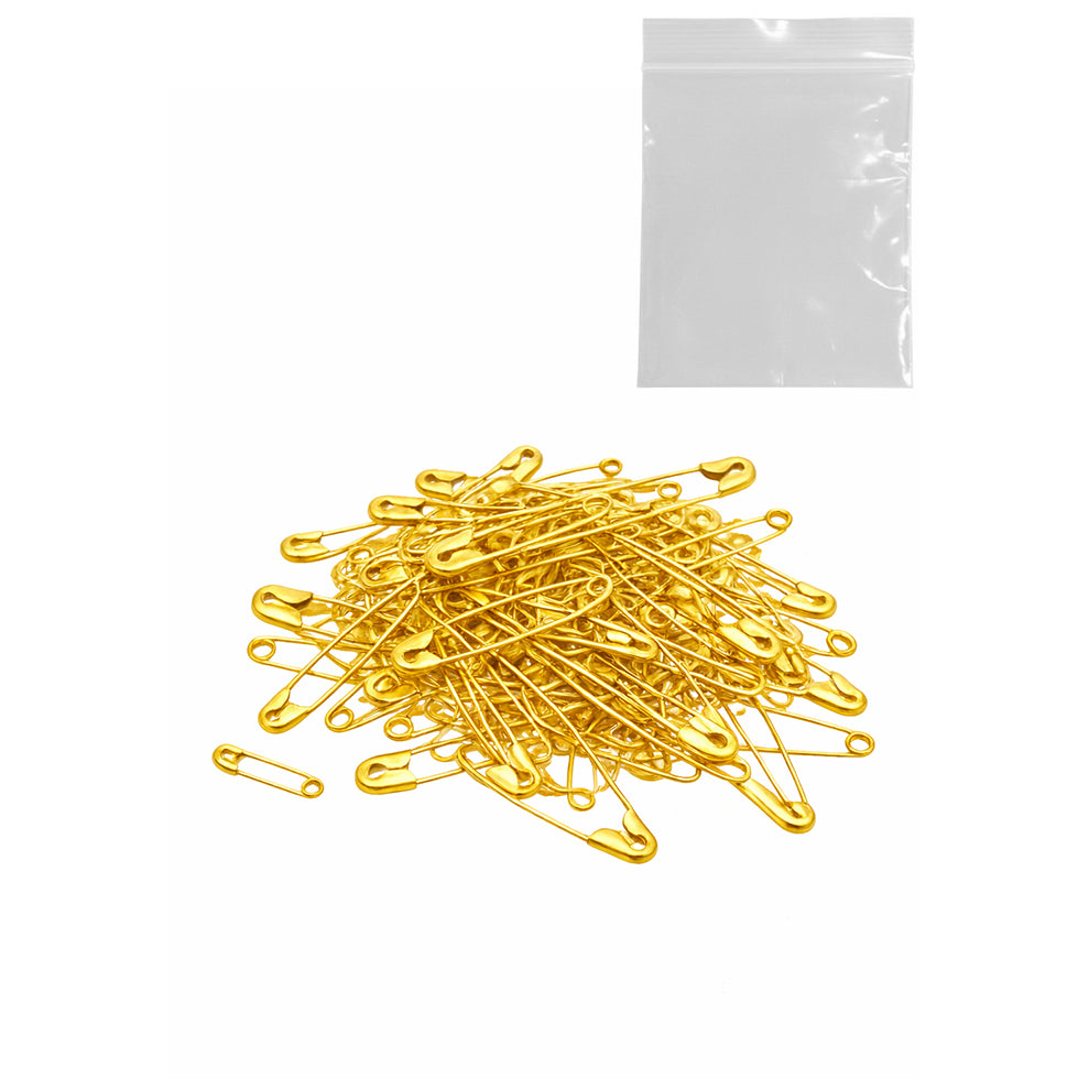 Heavy Duty Safety Pins Assorted 5 Sizes Nickel Plated Steel Bulk Set for Clothes Sewing Crafts and Art Supplies