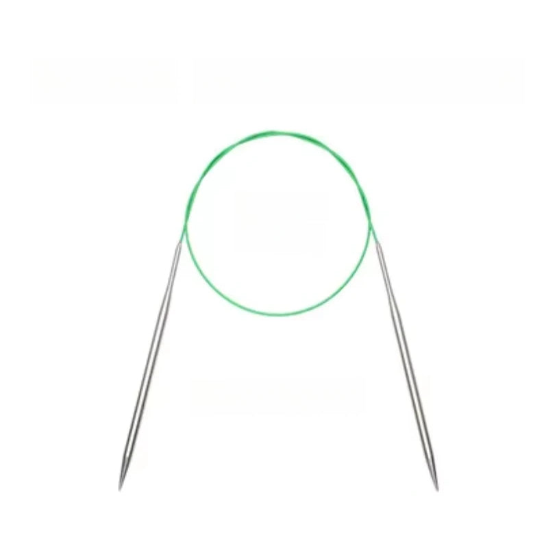 Stainless Steel Circular Knitting Crochet Needles, 80cm for Durable and Precise Stitching