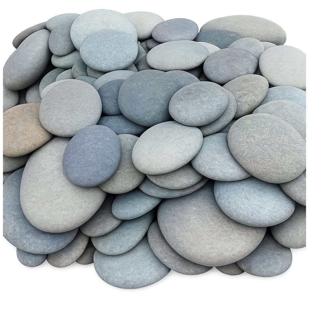 Natural River Rock Pebbles Smooth Flat Stones for Painting Crafts Decoration and DIY Kids Art Projects