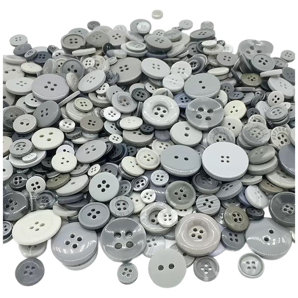 Assorted Resin Buttons Set for Sewing, Crafts, and DIY Clothes Decoration, Pack of 600