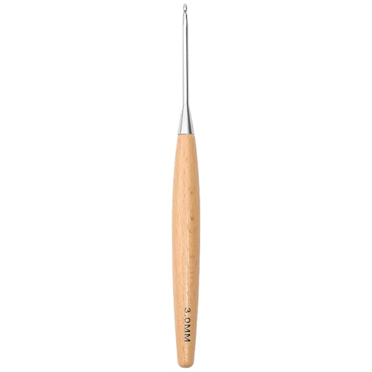 Ergonomic Beech Wooden Crochet Hook for Comfortable DIY Crocheting, Beginners, and Experienced Users