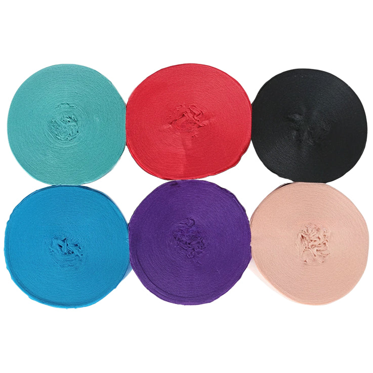 Crepe Paper Streamers 82ft Each Roll for Birthday, Wedding, and Party Decorations 1.77 Inch, Pack of 6