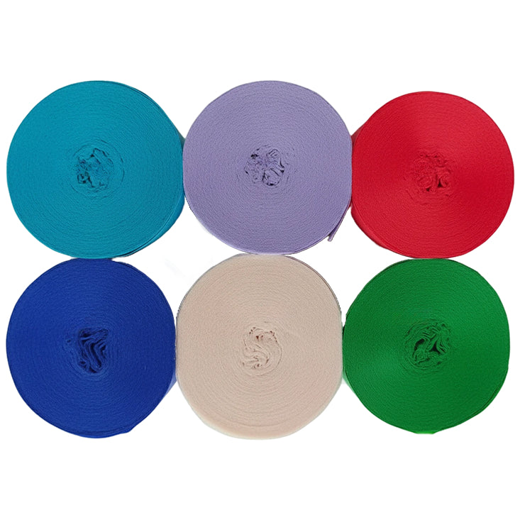 Crepe Paper Streamers 82ft Each Roll for Birthday, Wedding, and Party Decorations 1.77 Inch, Pack of 6