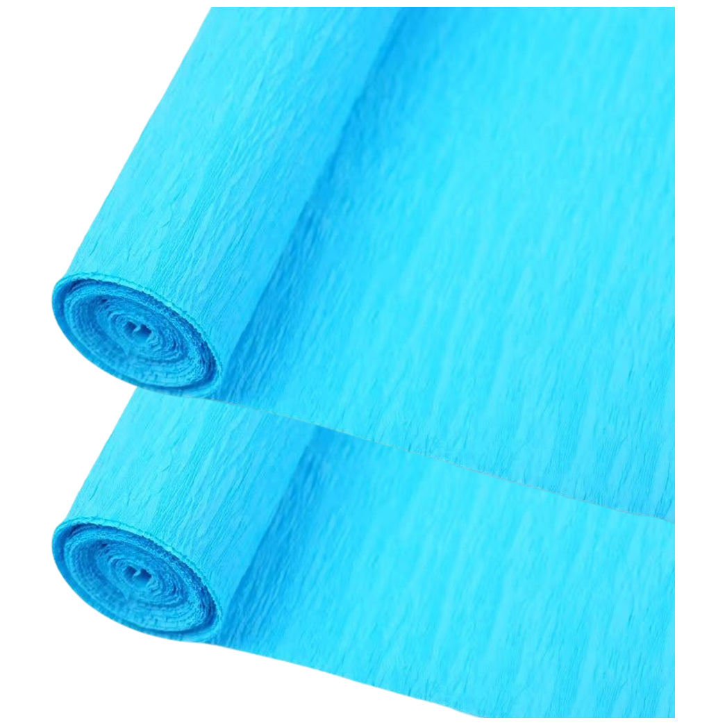 Crepe Paper Roll 19.6 Inch Wide 8ft Long for Flower Making Party and Craft Decor, Pack of 2