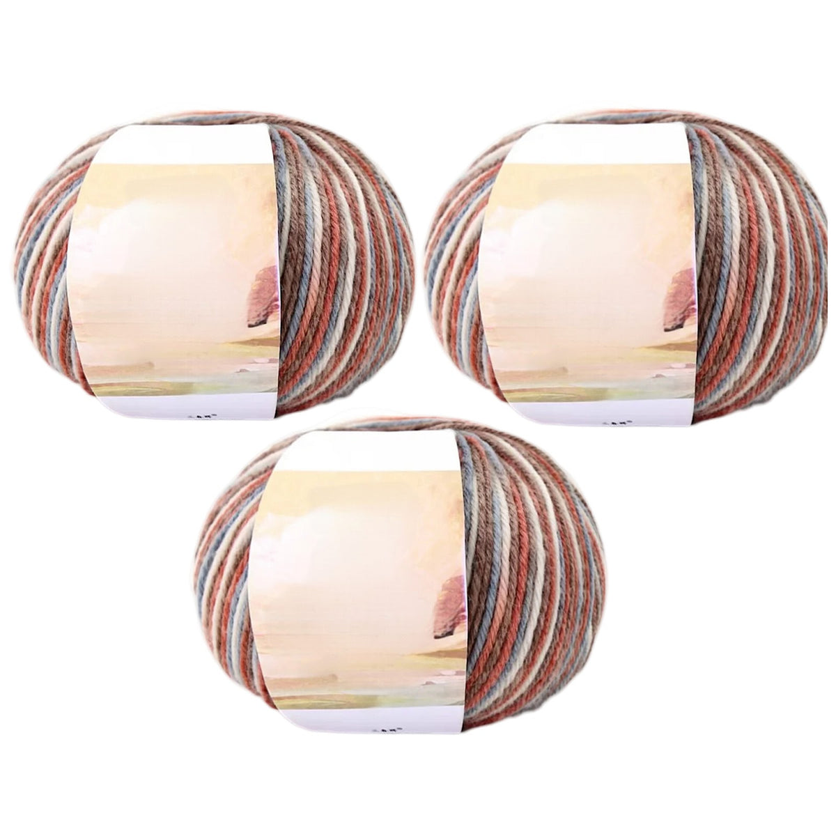 Superwash Wool Yarn, 50grams per Roll DK Weight for Knitting, Crocheting, and Soft Craft Projects, 150 Grams/5.29oz 327 yards, Pack of 3