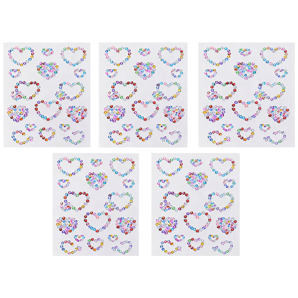 Acrylic Rhinestone Gem Stickers Sparkling Adhesive Jewels for Crafts Scrapbooking Makeup Decoration and DIY Projects