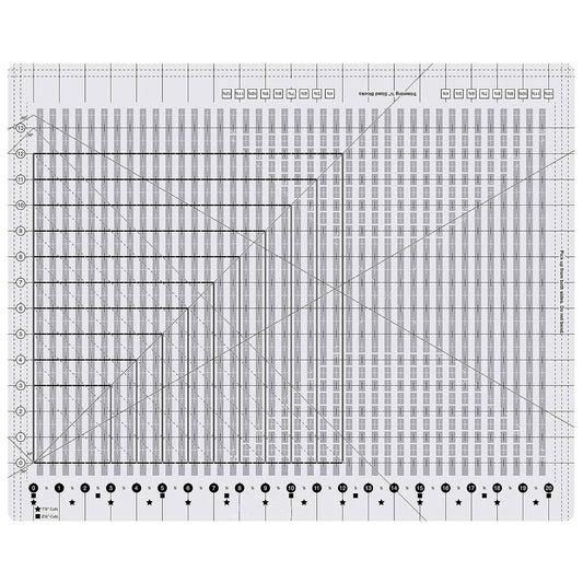 XL Slotted Quilting Ruler 18 x 22 Inch Non Slip Acrylic Cutting Template for Sewing Patchwork and DIY Crafts