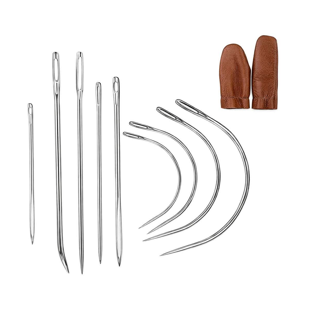 Heavy Duty Hand Sewing Needles Kit for Leather, Upholstery, Carpet, Canvas, and Home Repair Crafts